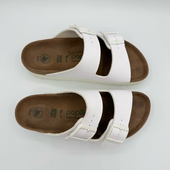 Birkenstock Papillio Platform Arizona Sandals Size 38 White - Picture 14 of 16